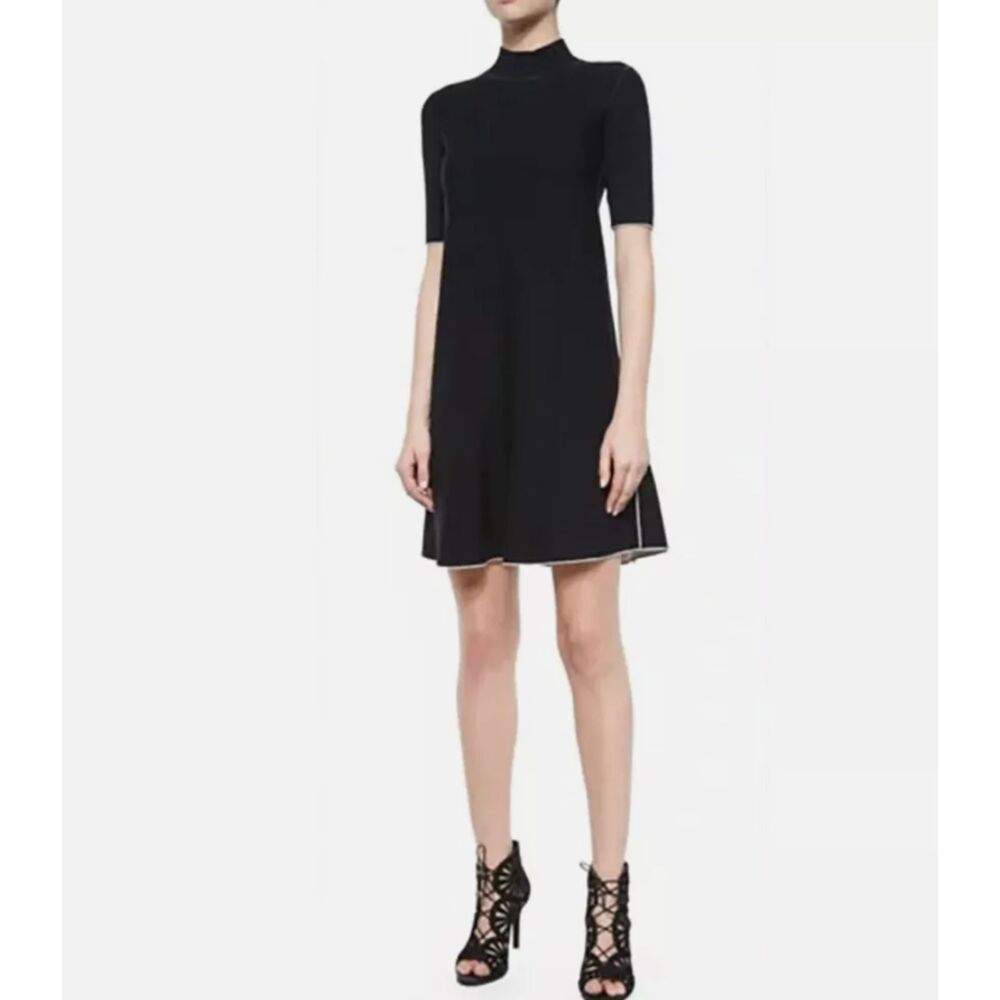 THEORY Lakelyn Evian Wool Mockneck Mini Dress Medium